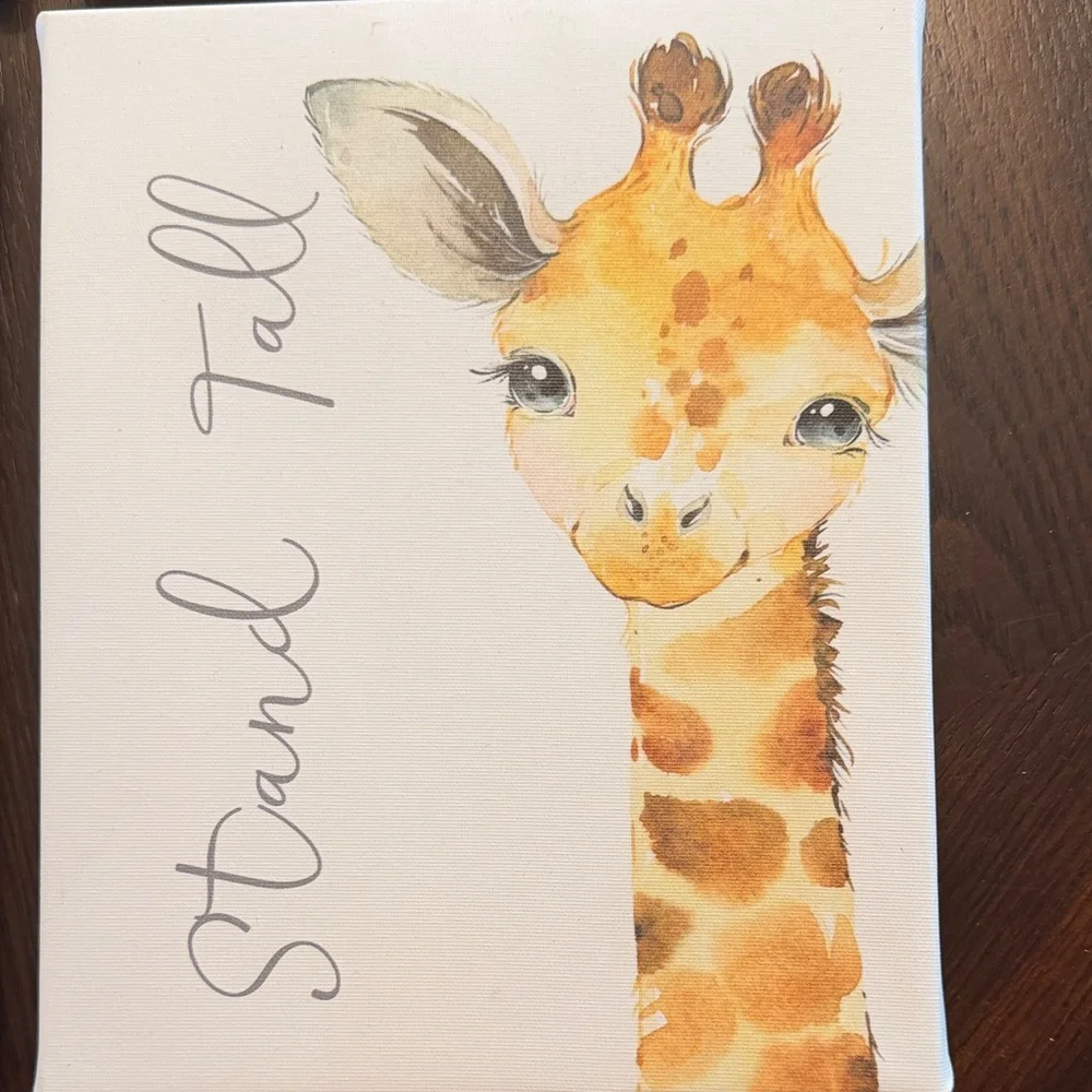 Etsy Safari Nursery Wall Art Set 6 8x10 Watercolor Baby Animal Canvas Prints